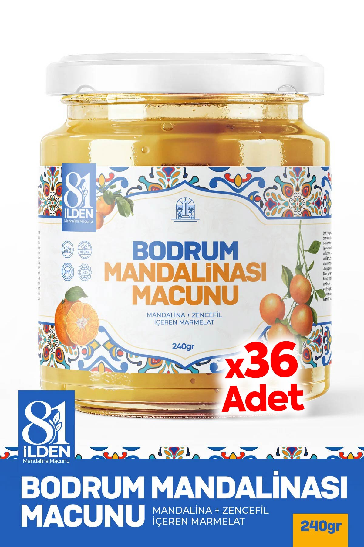 Bodrum Mandalinası Macunu (Koli)